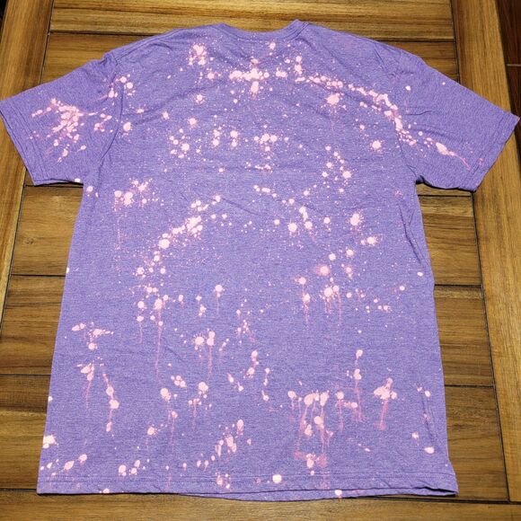 Morgan Wallen SS Bleach Dyed Purple Tee - Size Large - Picture 3 of 4